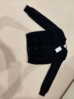 Crewcuts Black Button-Up Cardigan